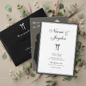 Bow Vintage Script Custom Photo Wedding Servet (Personaliseer deze collectie van deze onafhankelijke maker. Test)