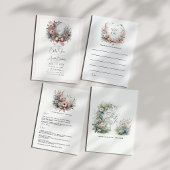 Fijne pastelbloemen Bow Floral Baby shower Menu