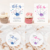 Bowling Blue Birthday Bedankt om mee te rollen