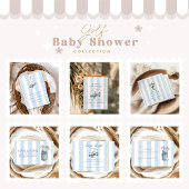 Boy Golf Baby shower Note voor Baby Informatiekaartje