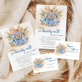 Boho tropische teddy-advies voor de moeder poster