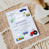 Boys Cute Transport Car Pattern Monogram Naam Kind Fleece Deken