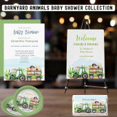 Landbouwhuisdieren Barnyard Baby Bump Game Enclosu Informatiekaartje