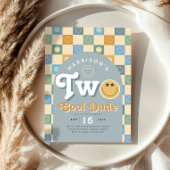 Boys 2nd Year Two Cool Birthday Photo Collage Perfect Poster