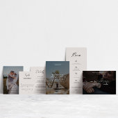 Bradford moderne bruiloft informatiekaartje