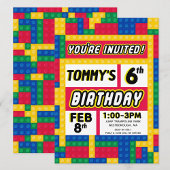 Brick Builder  Birthday Party FAVOR SIGN Poster