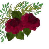 Ik ben paparazzi Game Card Red Flower Wedding Flyer