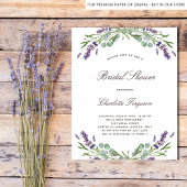 Vrijgezellenfeest lavender eucalyptus greenery wel poster