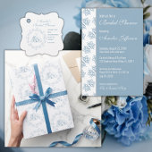 Vrijgezellenfeest - Elegant Blue Personalized Brid Tote Bag