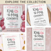 Vrijgezellenfeest kus de Miss Goodbye aangepaste k Spandoek