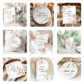 Bloemenbrunch en bubbelig Vrijgezellenfeest Wijn Etiket