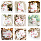 Bloemenbrunch en bubbelig Vrijgezellenfeest Bedankkaart