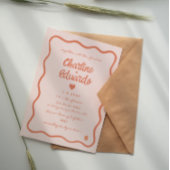 Retro Roze en het Rode Vrijgezellenfeest van het H Kaart