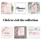 Blush roze rose goud bloemeneucalyptus dank u ronde sticker