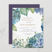 Personalise Bridal Shower Blue Hydrangeas Welcome Servet