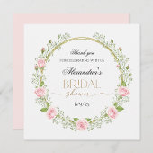 Dank je wel Roze Rozen & Baby’s Breath Bedankjes Labels