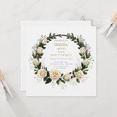 White Roses & Baby’s Breath Spandoek