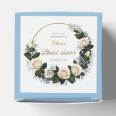 Thank You White Roses & Blue Baby’s Breath  Magneet