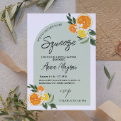 Main Squeeze Citrus Lemon Greenery Vrijgezellenfee Bedankkaart