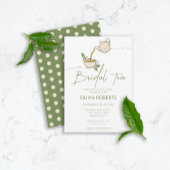 Modern minimalistisch script Tea Party Vrijgezelle Servet