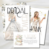 bruid bruiloft jurk Vrijgezellenfeest dank u Kaart