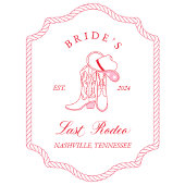 Bruids Laatste Rodeo Servet