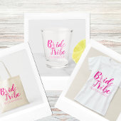 Bruid Tribe Heet Roze Modern Bachelorette Party Spandoek