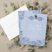 Boho-bruiloft Elegante Script Kasteelbruiloft Kaart (Personaliseer deze collectie van deze onafhankelijke maker. Test)