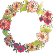 Elegant Herfst Floral Waterverf Vow Renewal Weddin Kaart