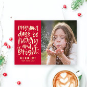 Bright Days EDITABLE COLOR Holiday Kaart Briefkaar