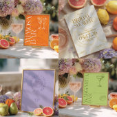 Helder Minimalistische Citrus Bruiloftsborrel RECE