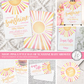 Sunshine Helder Roze Baby shower Luier Raffle Reclamebord Met Voetstuk