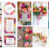 Heldere zomerkleurige wendwrijvingsmenu & Drinken Menu