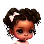 Bruin meisje in roze waterfles