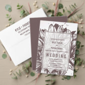 Brown Sunflower Song Request RSVP Kaart (Personaliseer deze collectie van deze onafhankelijke maker. Test)