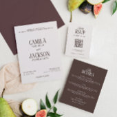 Oude Geld Bruine Bruiloft Save the Date Kaart