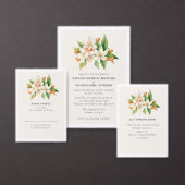 Moderne Oranjebloesem Save the Date Kaart (Personaliseer de collectie van deze zelfstandige maker.)