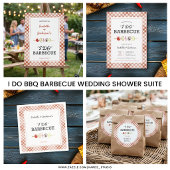 IK TROUW BBQ Barbecue Bruiloft Shower Uitnodiging