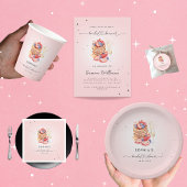 Pannenkoeken Brunch & Bubbly Roze Vrijgezellenfees Papieren Bekers