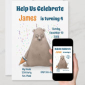 Bubbels het Beer Verjaardag Papieren Bordje