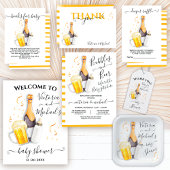 Bubbles en Brews Couples Shower champagne beer Kaart