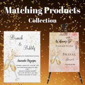 Brunch Bubble Vrijgezellenfeest goudbellen Kaart