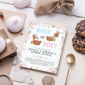 Buck of Doe? Baby shower onthullen Bedankdoosjes