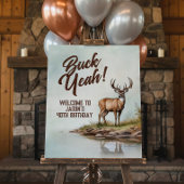 Deer Hunting Buck Yeah 40th Birthday Blikjeskoeler