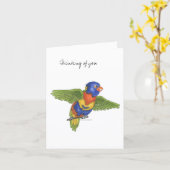 Collection Budgie  Note Card Kaart (Gele Bloem)