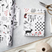 Wild Wonderful Kerstroodbruin Pset ID604 Vierkante Sticker