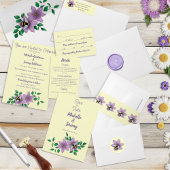 Hommel Lavendel Bloemen Geel Cadeaupapier