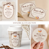 Bun in the Oven Gingham Bakery Baby Shower Papieren Bordje