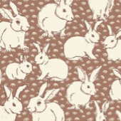 Knuffelkonijnen Bonanza - Mocha Mousse. Bedrukte Rugzak