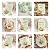 Floral Spring Rabbit Some Bunny 1st Birthday Ronde Sticker